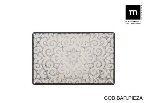 Bandeja Retangular 20x13cm Azulmarinho