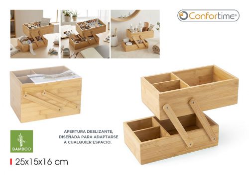 Organizador Em Bambu Confortime