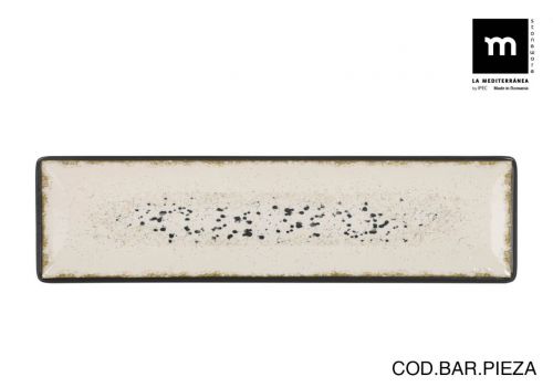 Prato Retangular 30x8cm Essentia Elite Brilhante