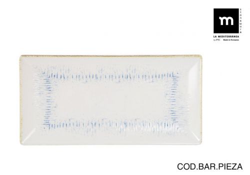 Travessa Retangular 30x15cm Nebulosa Mate