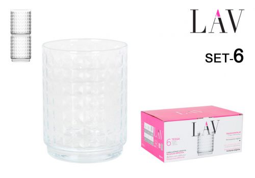 Conjunto De 6 Copos Longos Empilh-Veis ??de 500 Ml