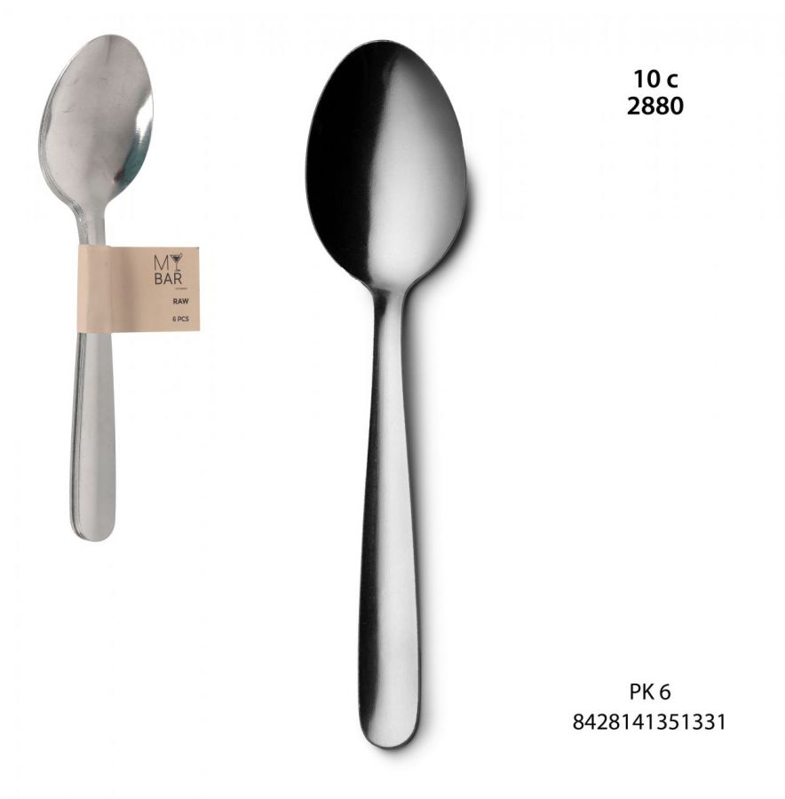 48 Mb Conjunto De 6 Colheres De Sopa Crua 18/