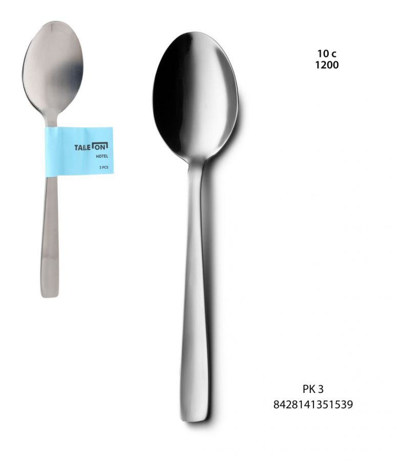 Conjunto De 3 Colheres De Mesa De Hotel N 40 18/