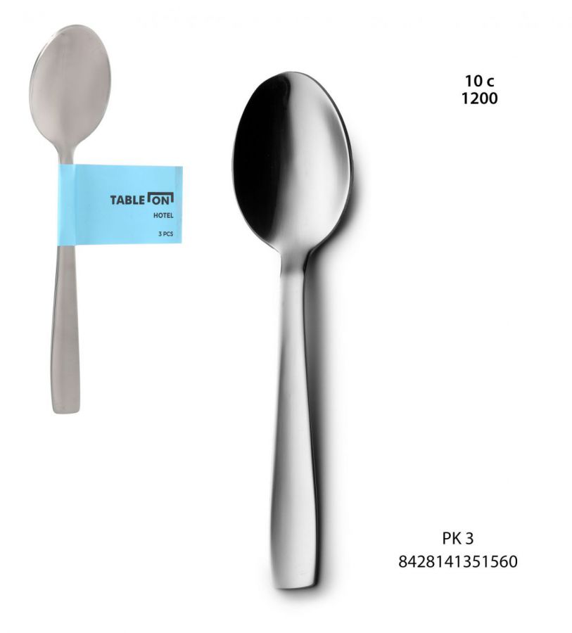 Conjunto De 3 Colheres De Sobremesa Para Hotel N+