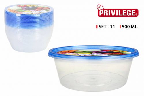 Jogo 11 Recipientes Descartaveis 500ml