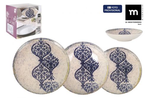 Serviso De Jantar 12pcs Rhombus Monaco