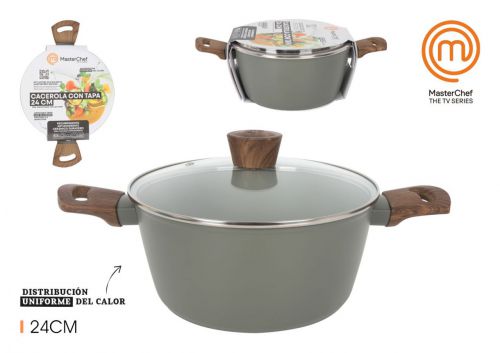 Cacerola Con Tapa 24cm Sage