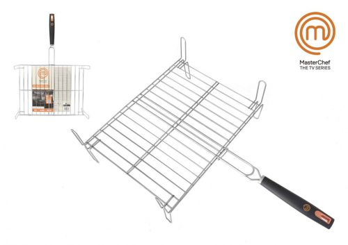 Parrilla Barbacoa Doble 40x30cm Masterchef