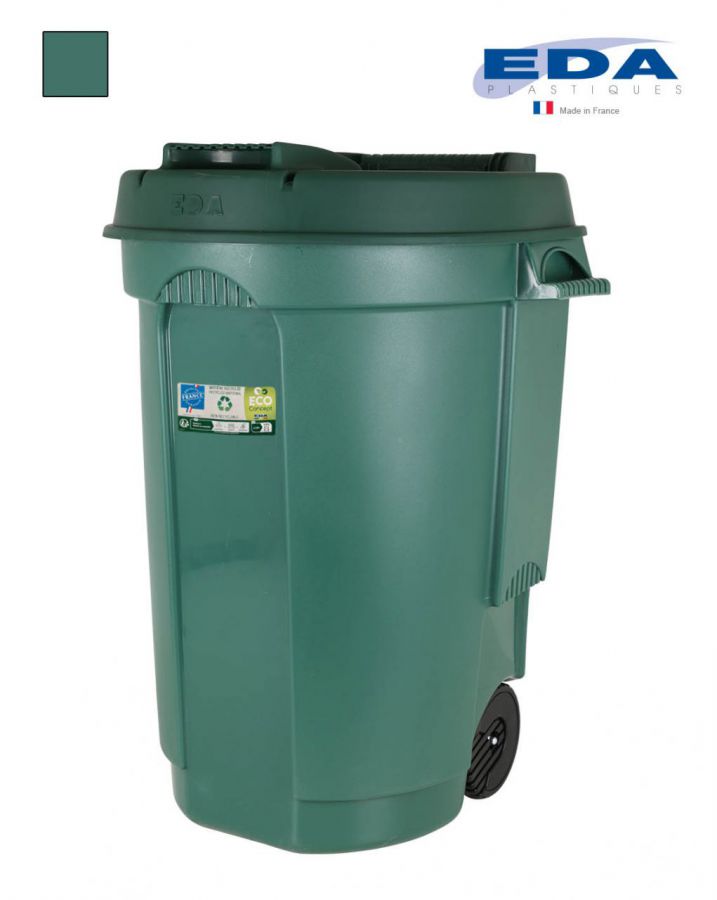 Rodas De Lixo Balde Verde 110l. Eda