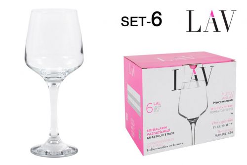 > Lal558fsx Set 6 Copo De Vinho 295cc