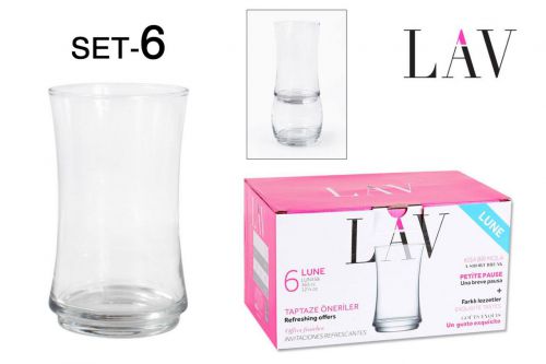 > Lun358fsx Set 6 365cc De Vidro Lune