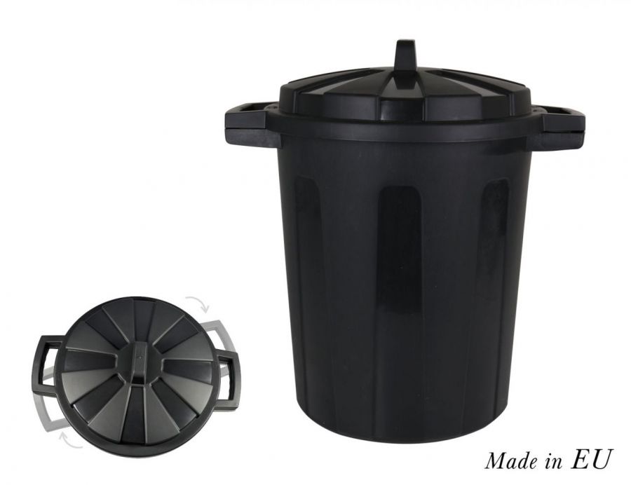 Caixote Do Lixo Com Tampa 35 L. Preto
