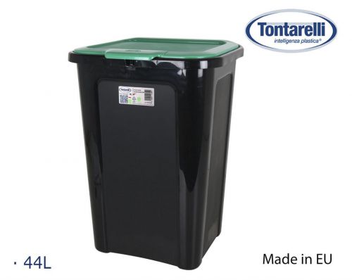 Caixote Do Lixo Coverline 44l Preto/Cove