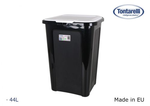 Caixote Do Lixo Coverline 44l Preto/Cove