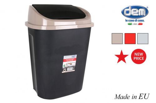 Caixote Lixo C/Tampa Basculante 15l Lixo Cores