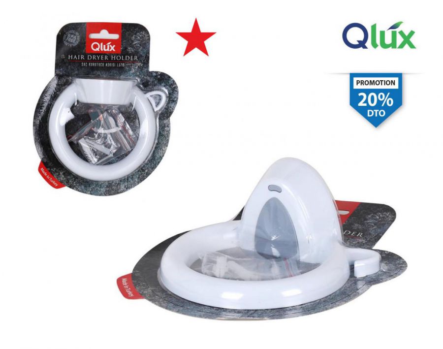 20 Y Cabide Plast. Secador Cabelo Qlux
