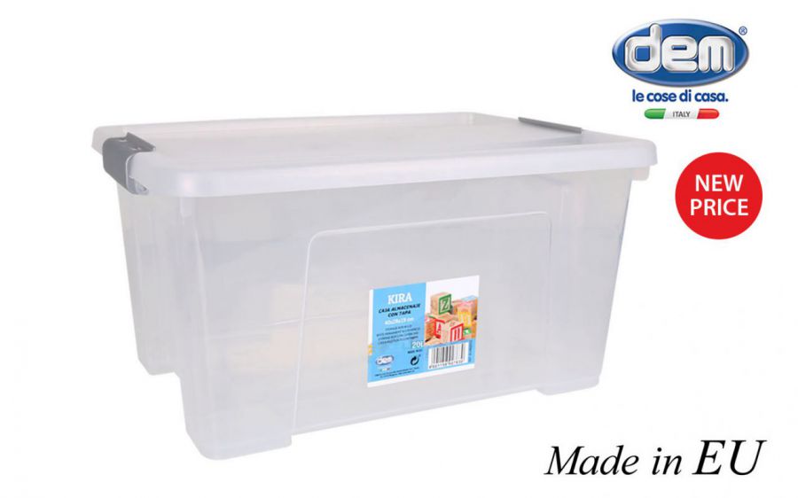 Caixa De Armazenamento W /Tampa 20l Kira