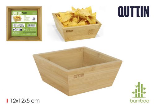 Bacia Bambu 12x12x5cm Quttin