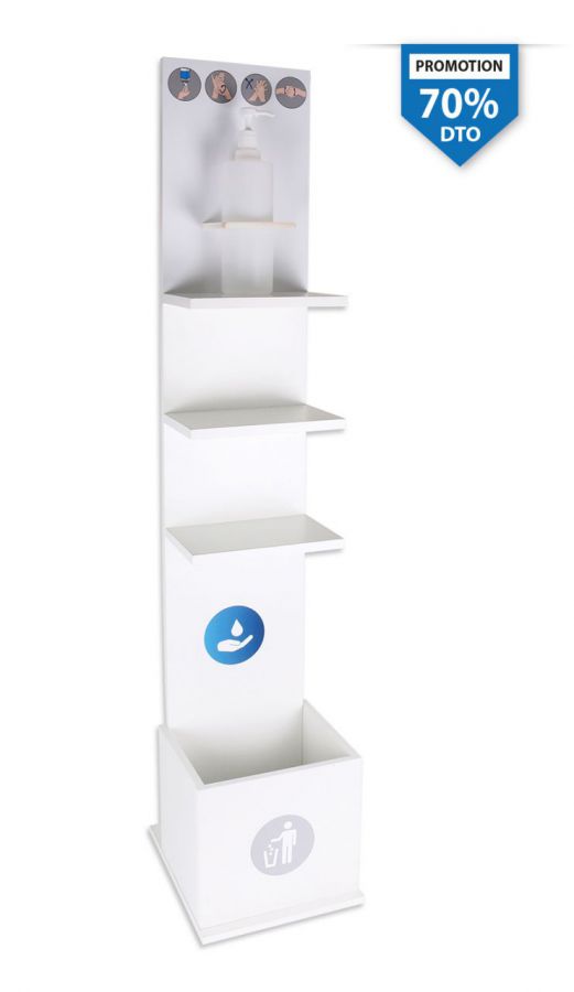 70 Totem Dispensador 1l+papelera+2bald
