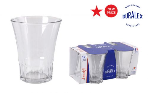 Set 4 Copos Transparent 21cl Amalfi