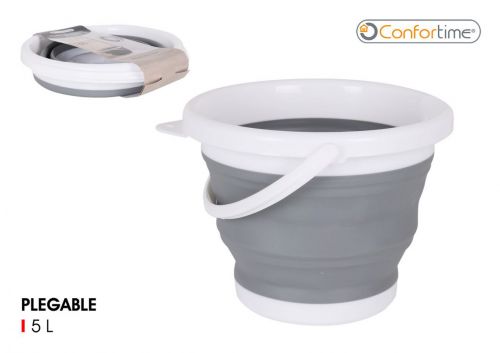 Balde Plastico Dobravel 5lt. Confortime