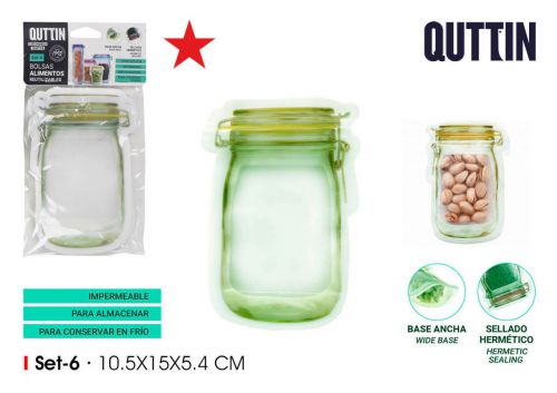 20 144 Sacos De Comida Reutilizável Qutt