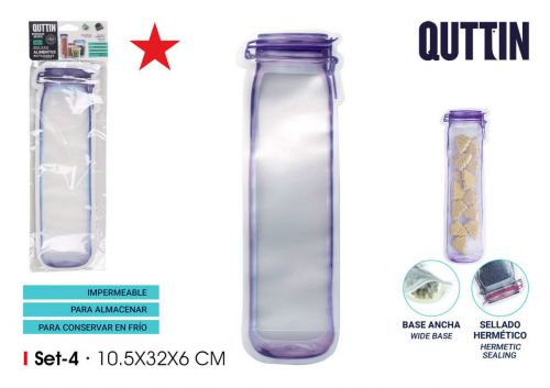 20 144 Sacos De Comida Reutilizável Qutt