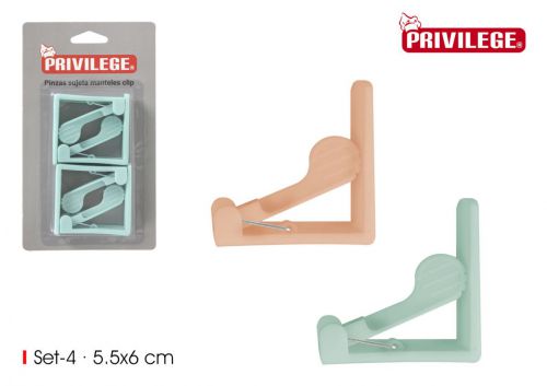 Set 4 Bracadeira Mesa Clip Wooow