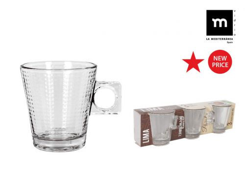 Set 3 Xicara De Caffe 8 Cl Lima Panal