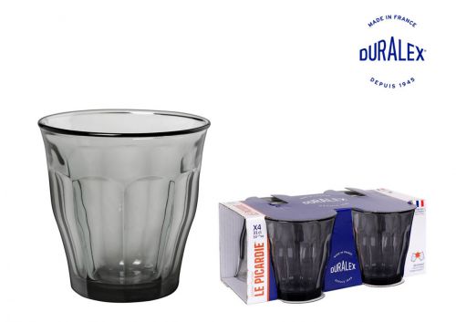 Conjunto De 4 Copos De 31cl Cinza Picardie