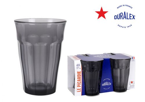 Y Set 4 Vasos Gris 360cc Picardie