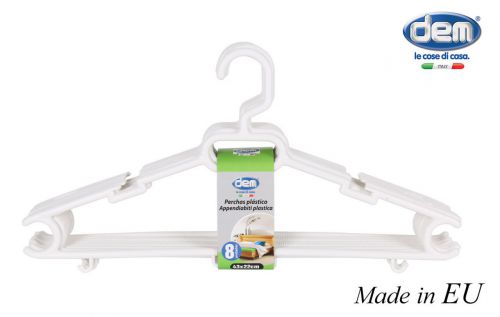 Definir 8 Roupas De Plastico Rack De 43x