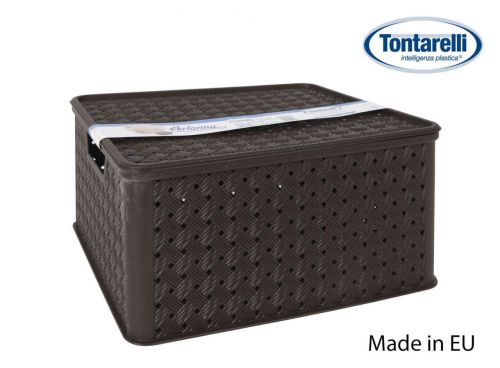 Caixa Armaz. 13 L C/Tampa Combi Wenge